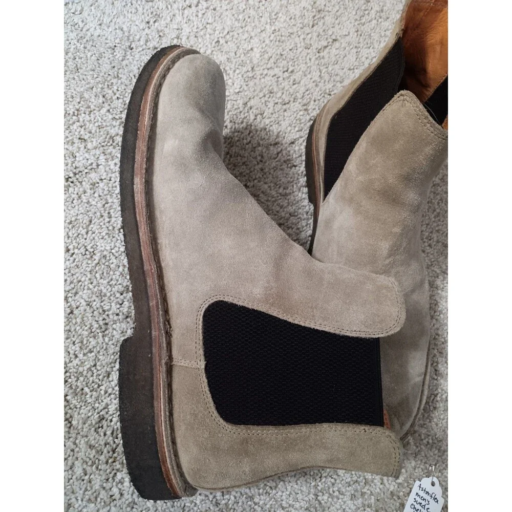 Astorflex Men's Suede Chelsea Boots Size EU 45 Made in Italy Bitflex